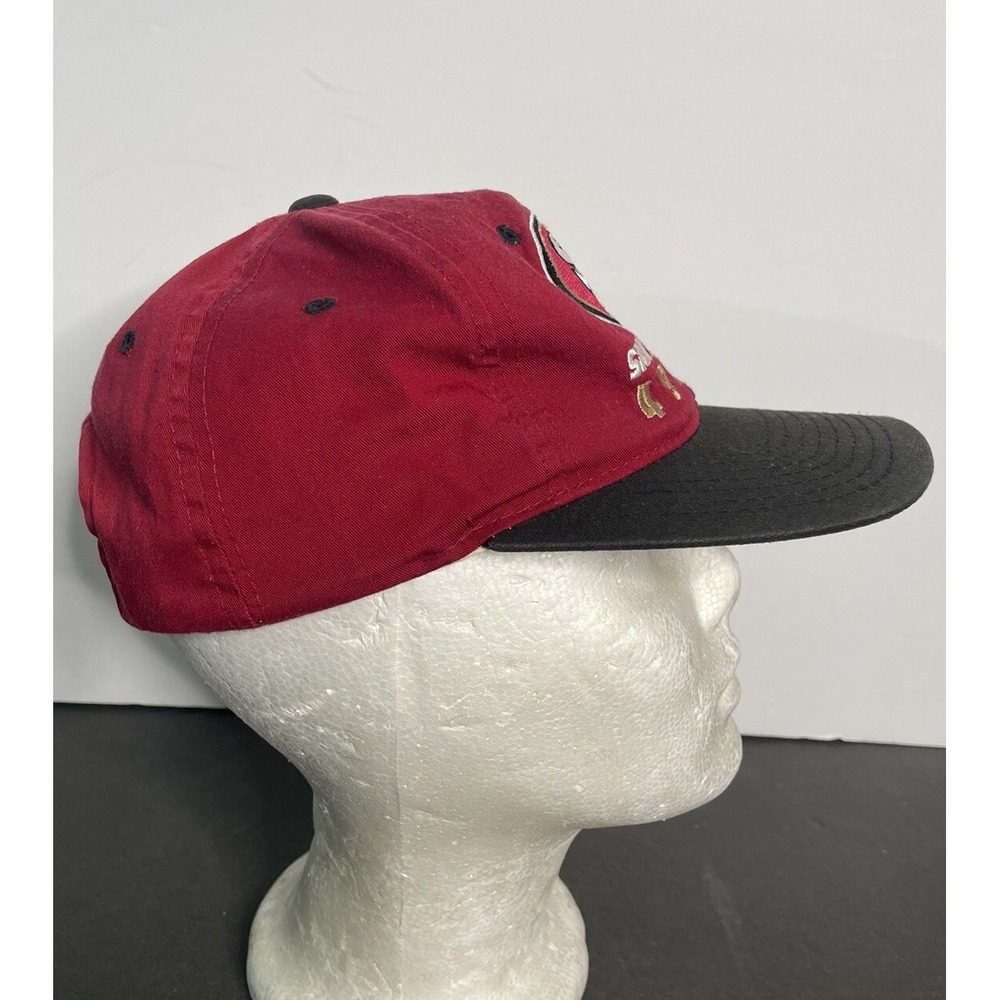 Vintage KMG San Francisco 49ers NFL Red Snapback Hat Classic Team Collection NFC - Picture 4 of 10
